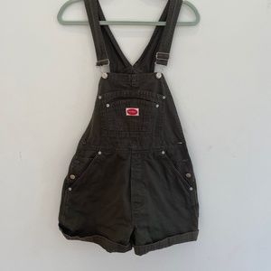 Revolt Green Overall Shorts